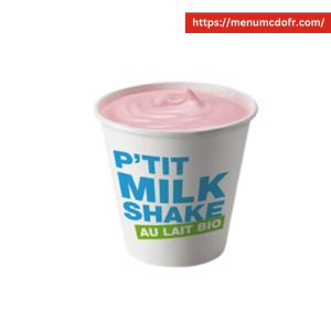 Le P'tit Milkshake au Lait Bio Saveur Fraise